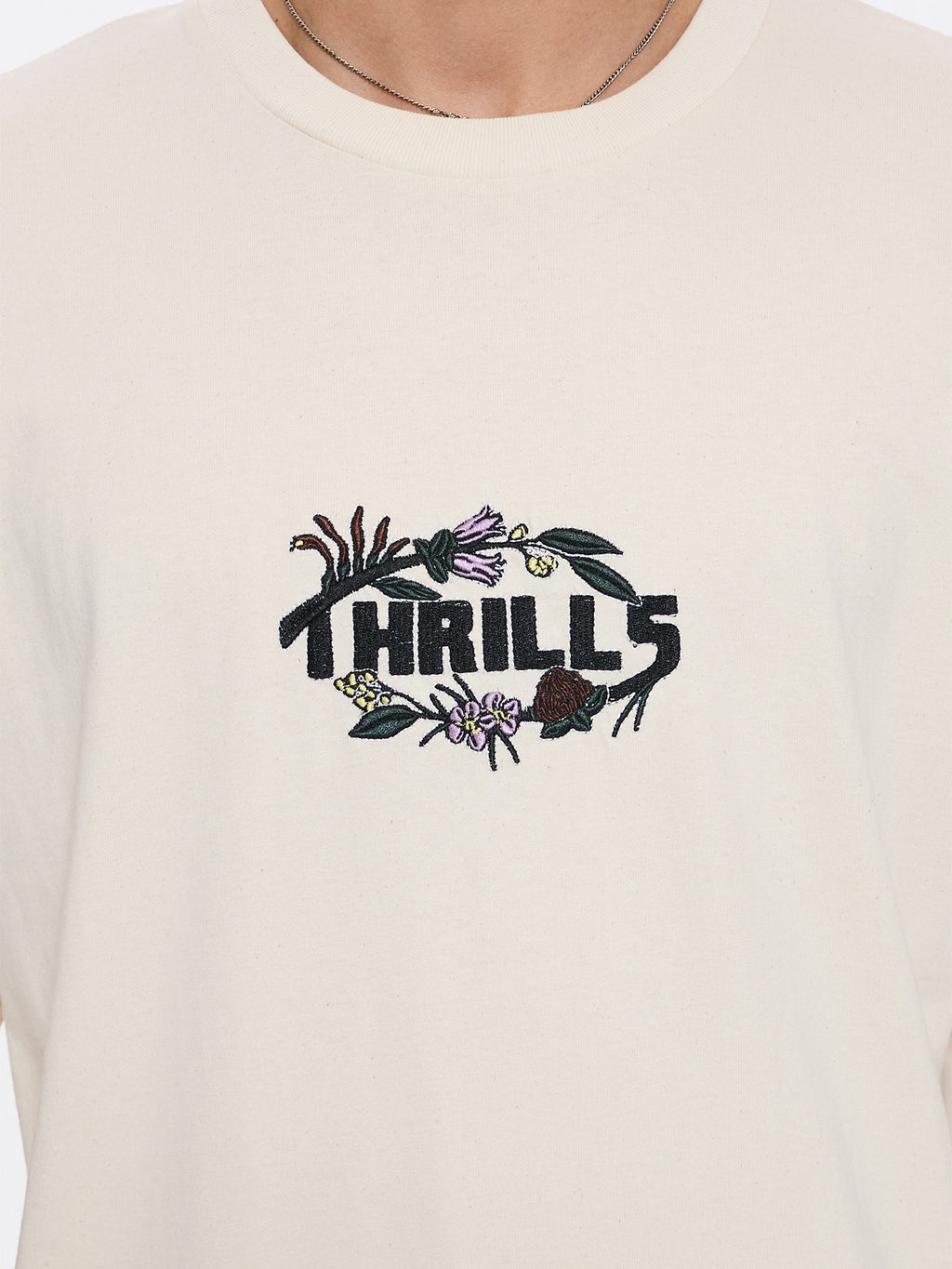 Thrills Co Beauty Around Us Oversize Fit Tee - Unbleached in Unbleached