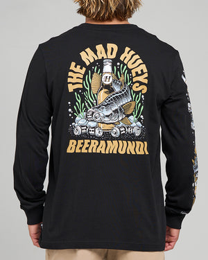 The Mad Hueys Beeramundi | Ls Tee - Black in BLACK