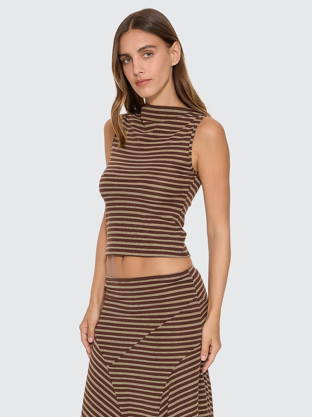 Thrills Co Best Of Luck Tank - Cocoa in Cocoa