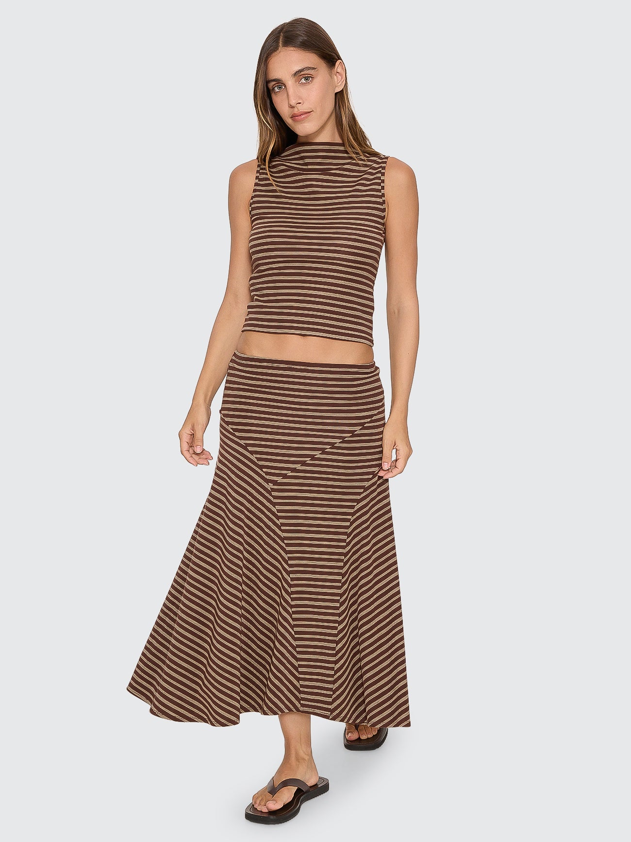 Thrills Co Best Of Luck Tank - Cocoa in Cocoa