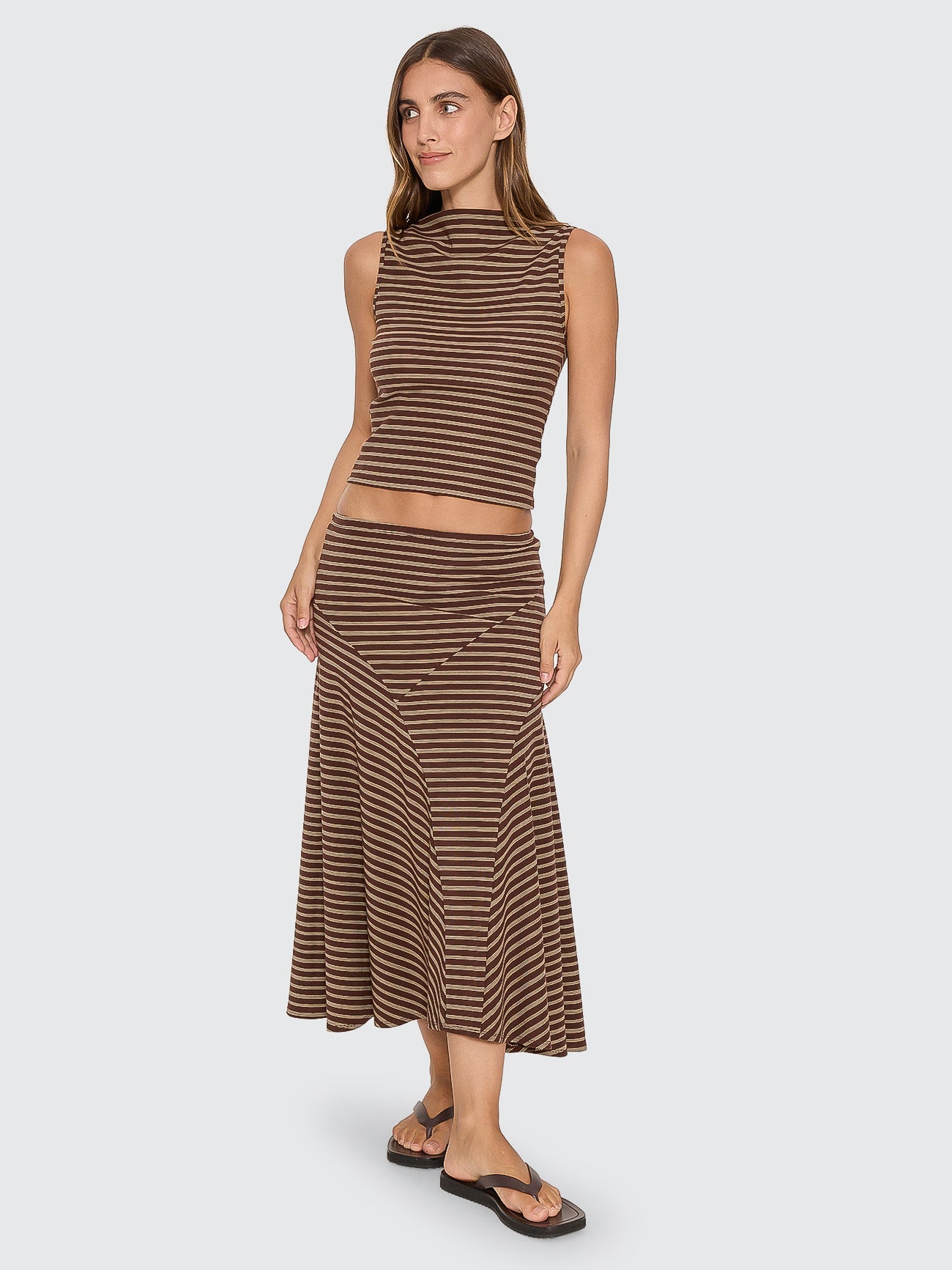 Thrills Co Best Of Luck Tank - Cocoa in Cocoa