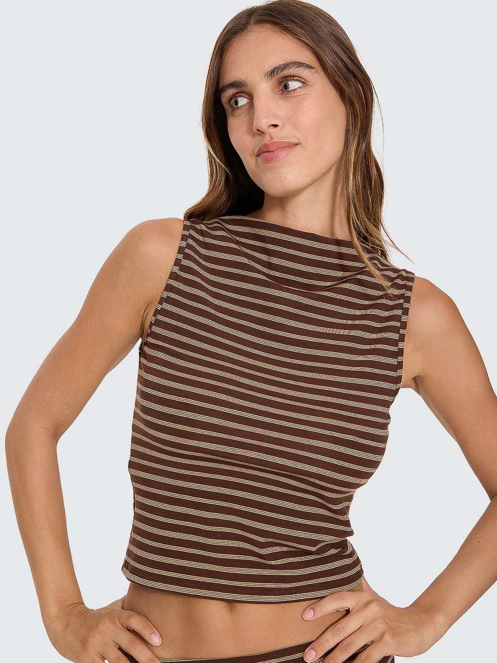 Thrills Co Best Of Luck Tank - Cocoa in Cocoa