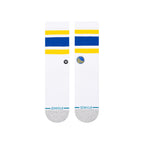 Stance TUBE GOLDEN STATE WARRIORS CREW SOCKS in WHITE