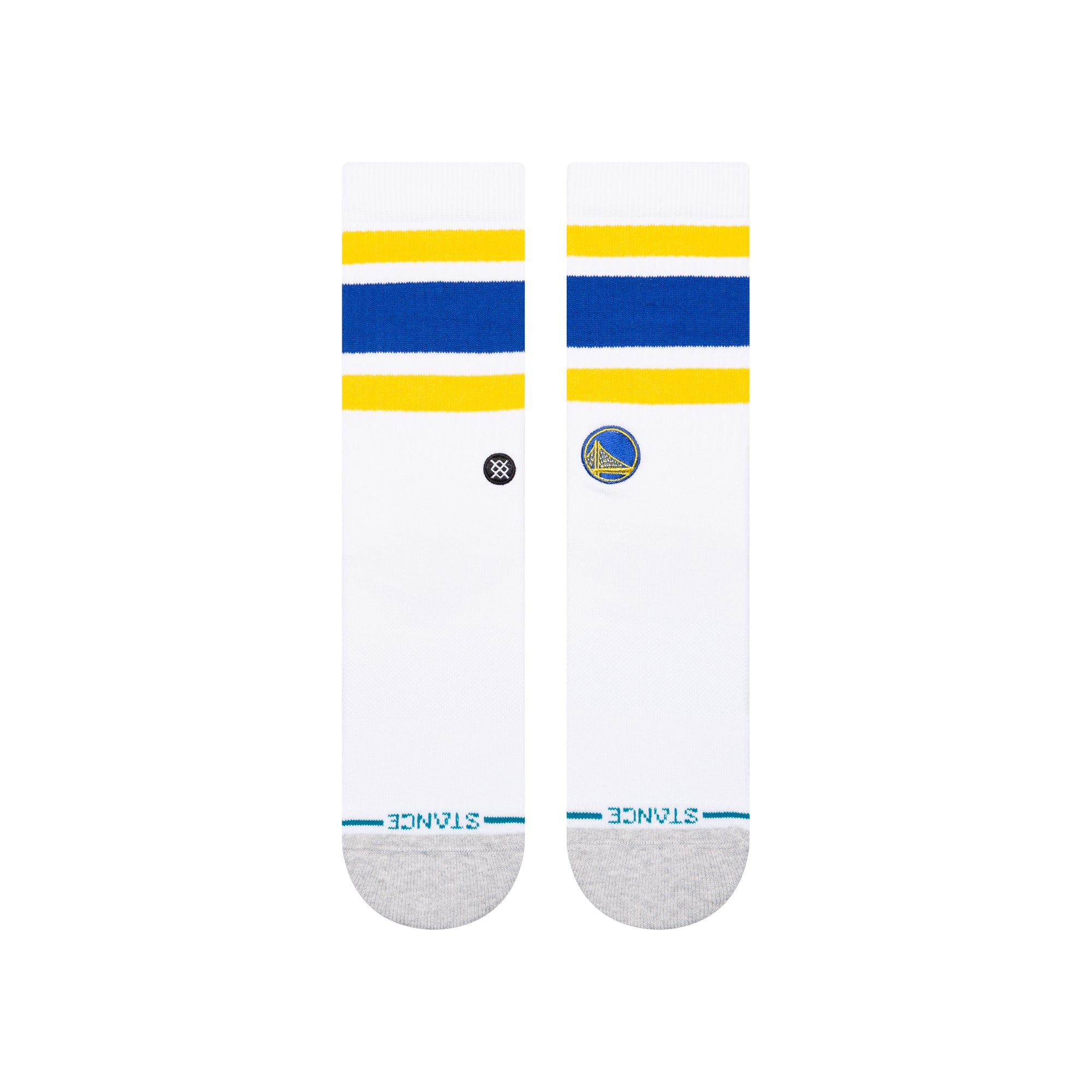 Stance TUBE GOLDEN STATE WARRIORS CREW SOCKS in WHITE