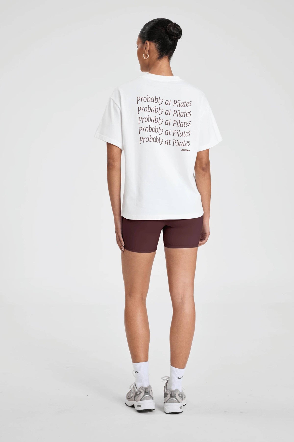 All Fenix Probably At Pilates Tee in Chocolate