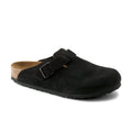 Birkenstock Boston Sfb Black Suede Leather Narrow in Boston Sfb Black