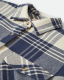 Brixton Bowery W Classic Flannel in AZURE BLUE/WHITECAP PLAID