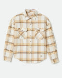 Brixton Bowery W Classic Flannel in AZURE BLUE/WHITECAP PLAID