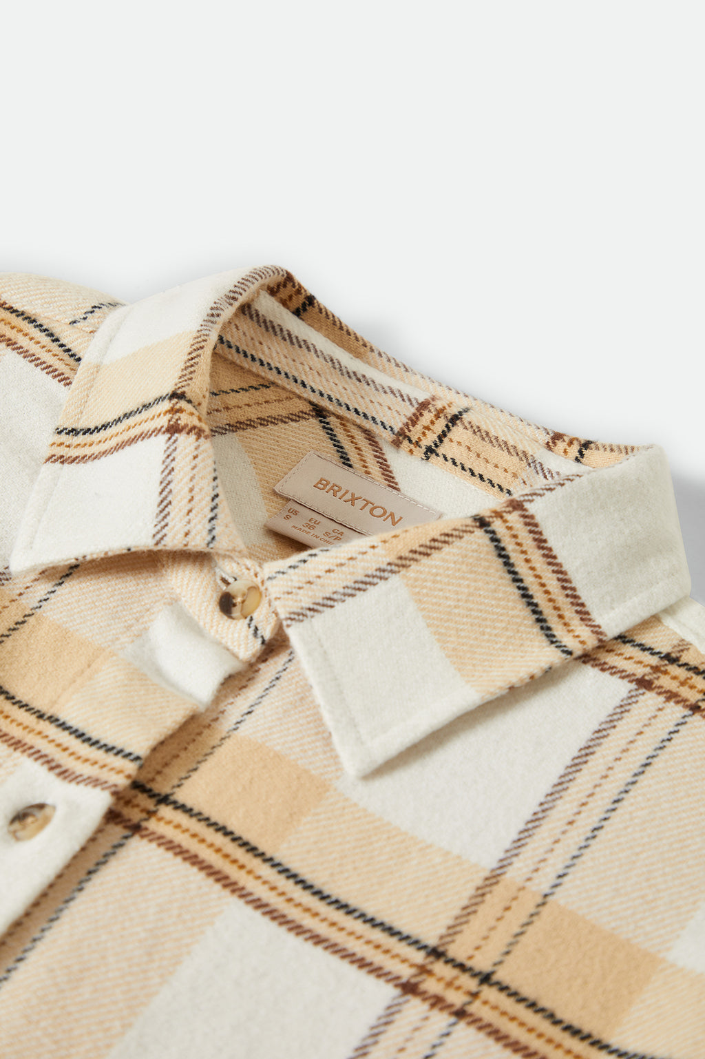 Brixton Bowery W Classic Flannel in AZURE BLUE/WHITECAP PLAID