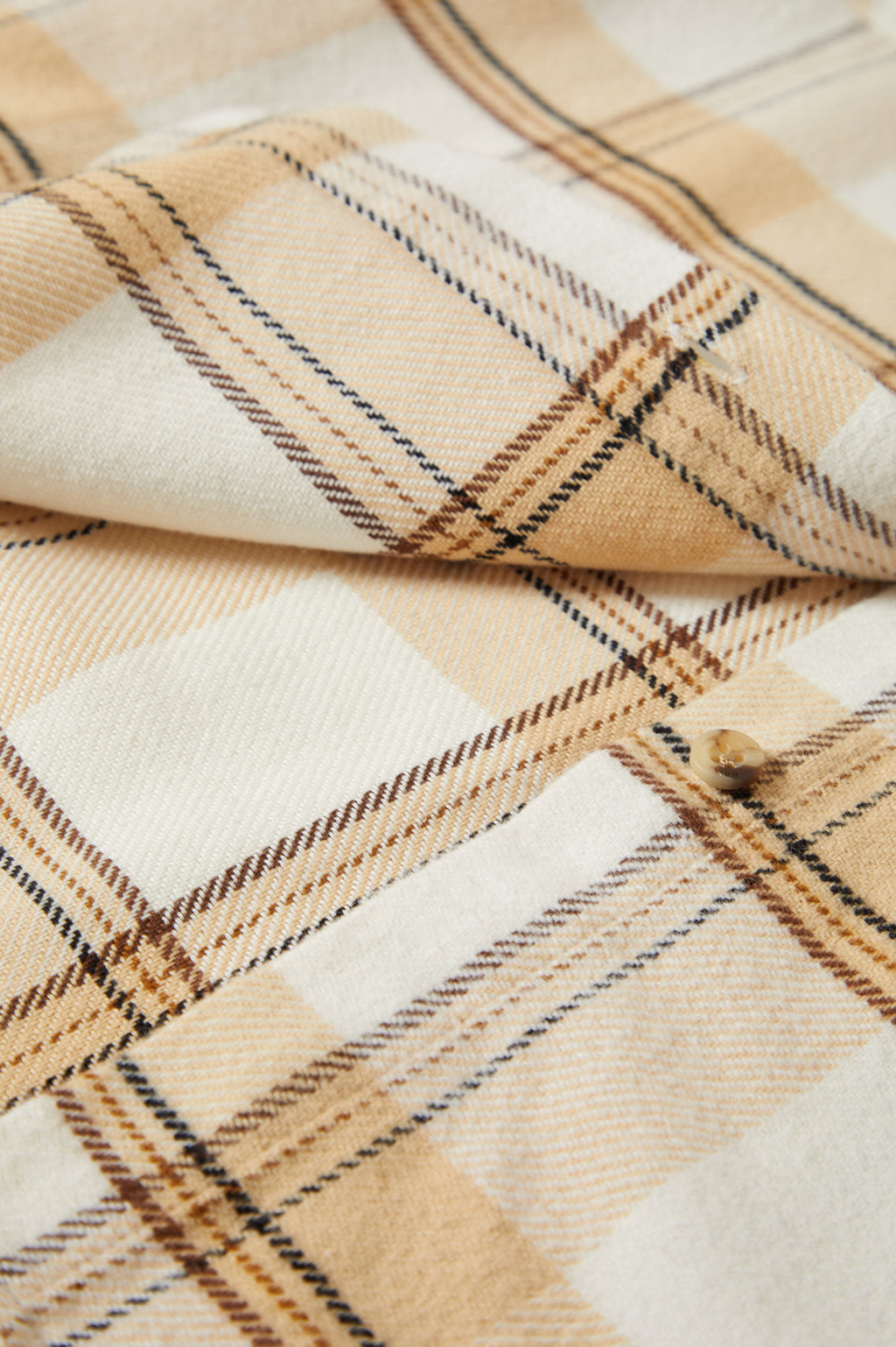 Brixton Bowery W Classic Flannel in AZURE BLUE/WHITECAP PLAID