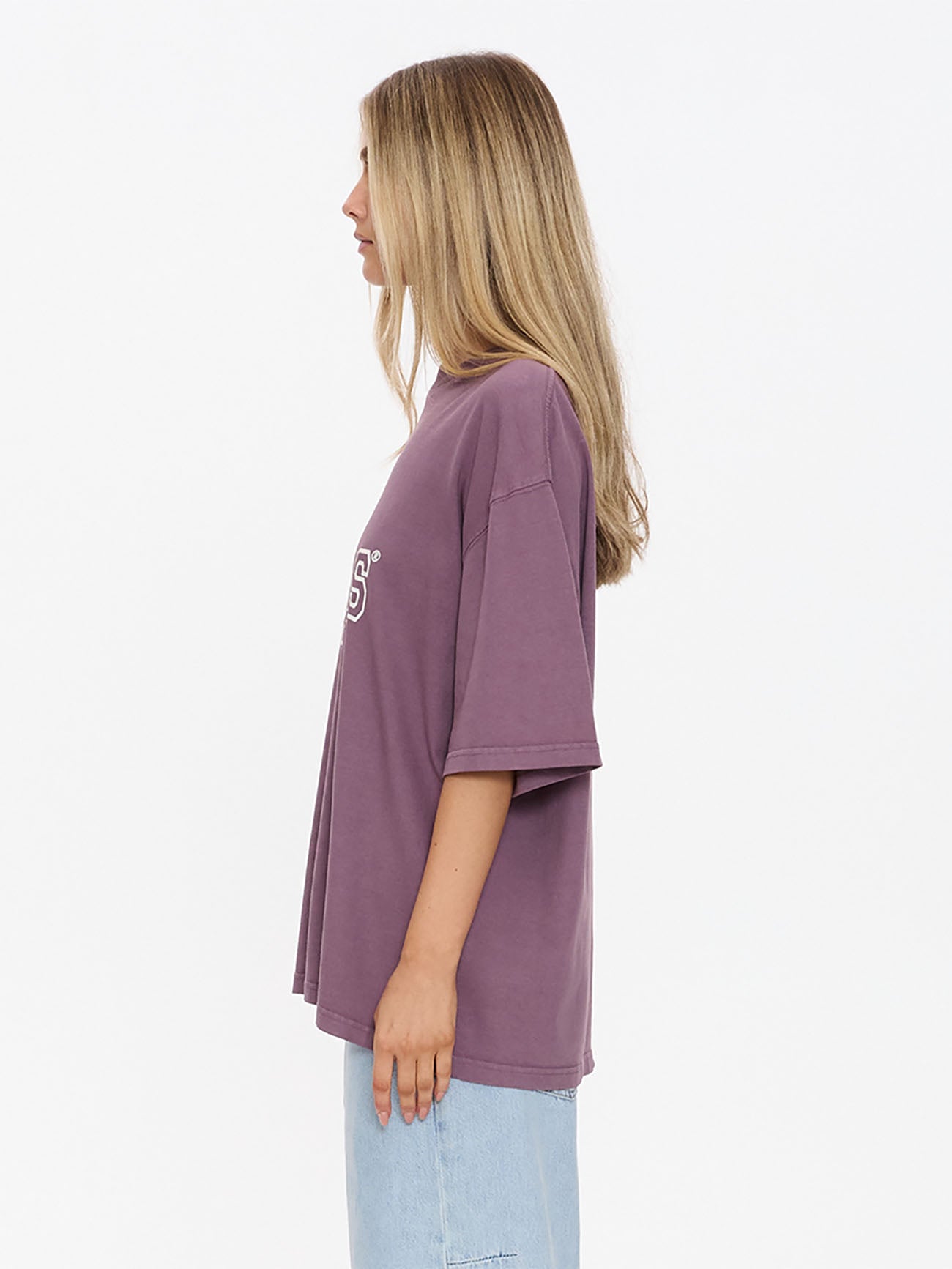 Thrills Co Break Point Oversized Tee - Vintage Mauve in Vintage Mauve