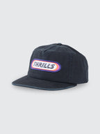 Thrills Co Built To Win 5 Panel Cap - Black in Black