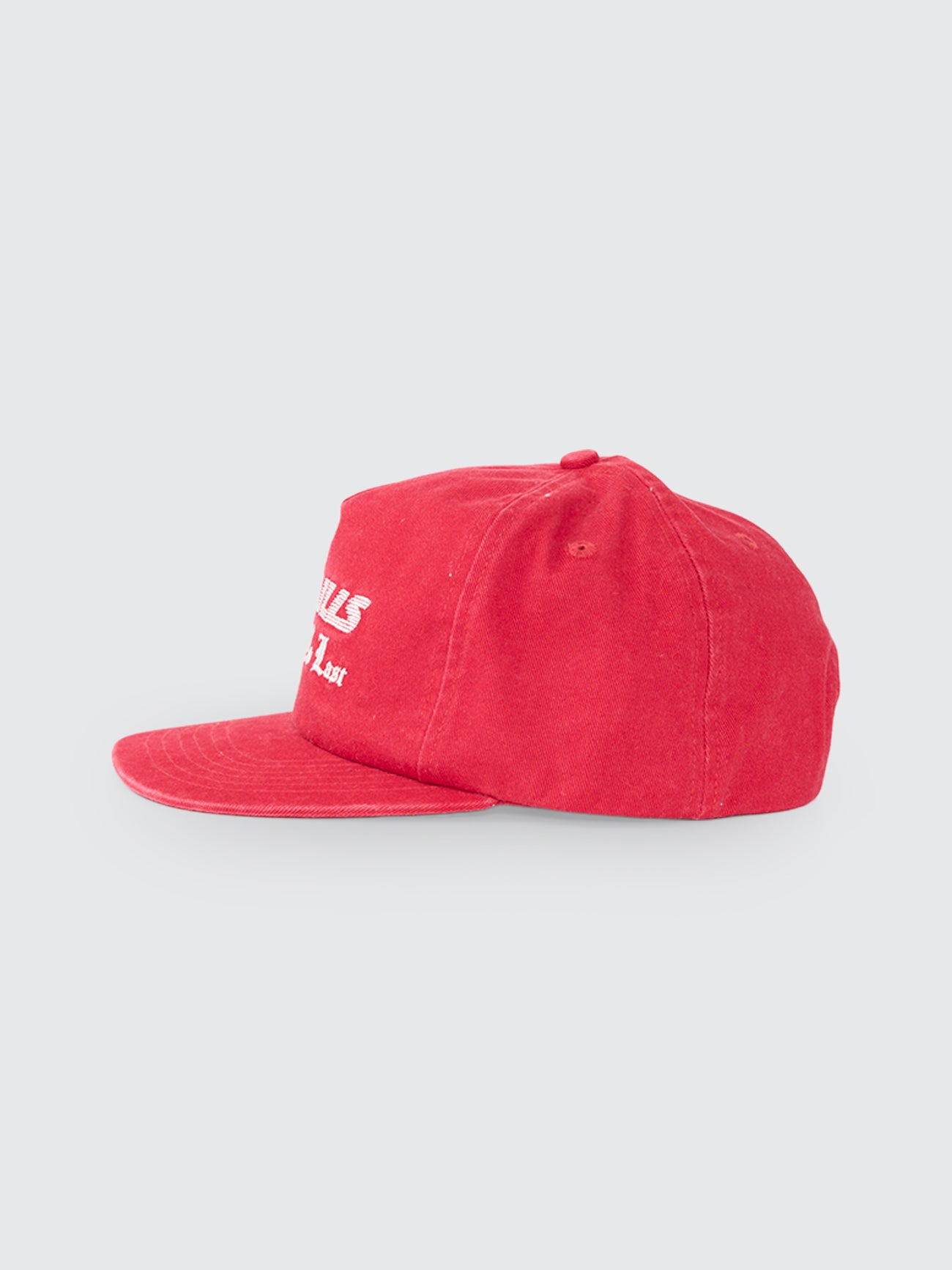 Thrills Co Built To Win 5 Panel Cap - Racing Red in Racing Red