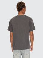 Thrills Co Built To Win Embro Merch Tee - Marble Black in Marble Black