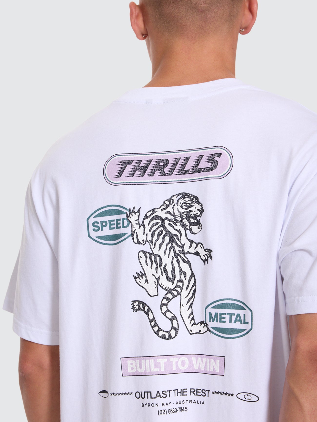 Thrills Co Built To Win Merch Tee - White in White