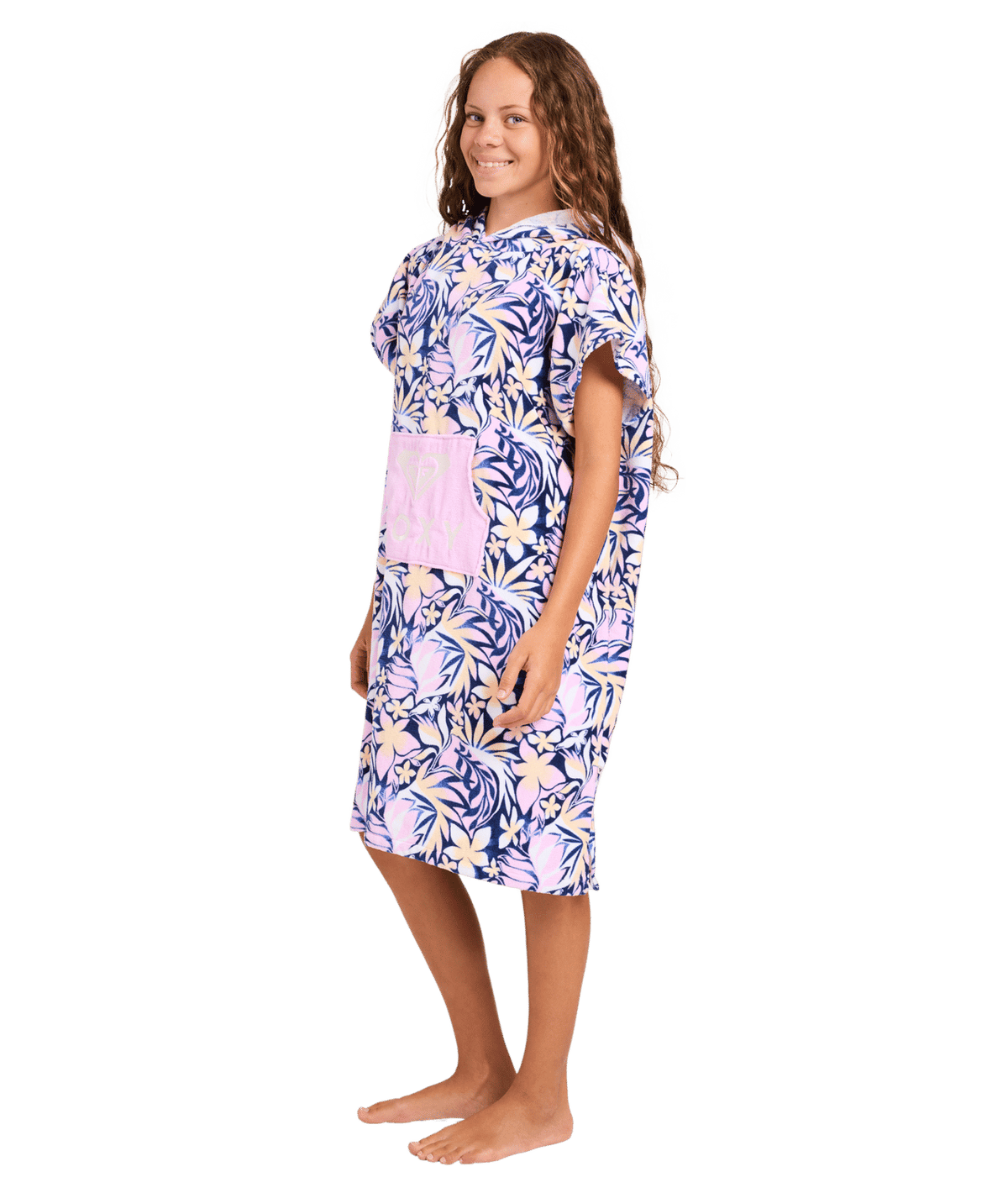 Roxy Girls 8-16 Roxy Vibes Hooded Towel in Marina