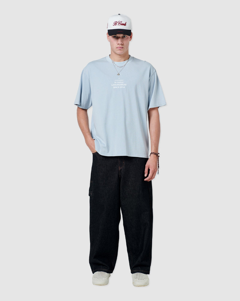 B. Cools stamp t-shirt blue in Single