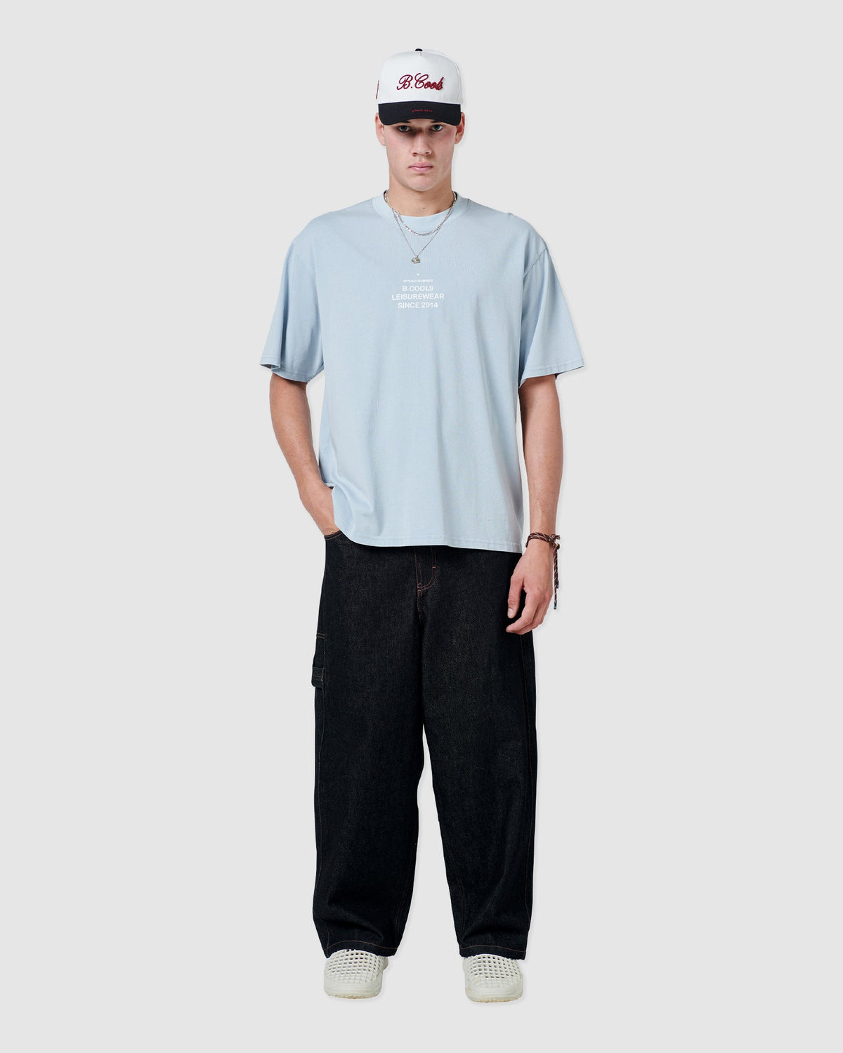 B. Cools stamp t-shirt blue in Single