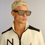 Le Specs SUBZERO + BLACK in BROWN MONO POLARIZED