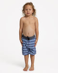 Quiksilver Boys 2-7 Wax Heads 13" Volley Shorts in Stillwater