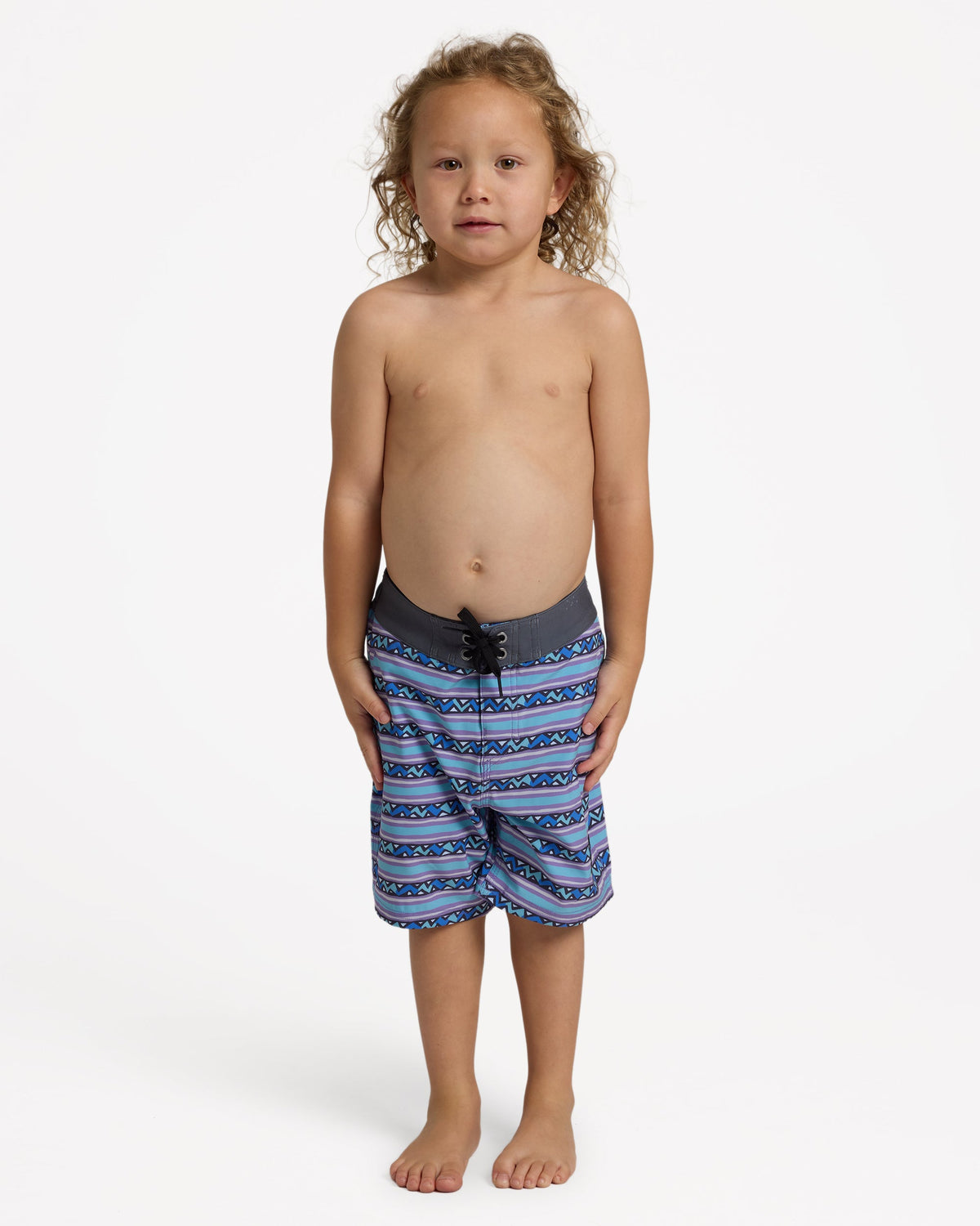 Quiksilver Boys 2-7 Wax Heads 13" Volley Shorts in Stillwater