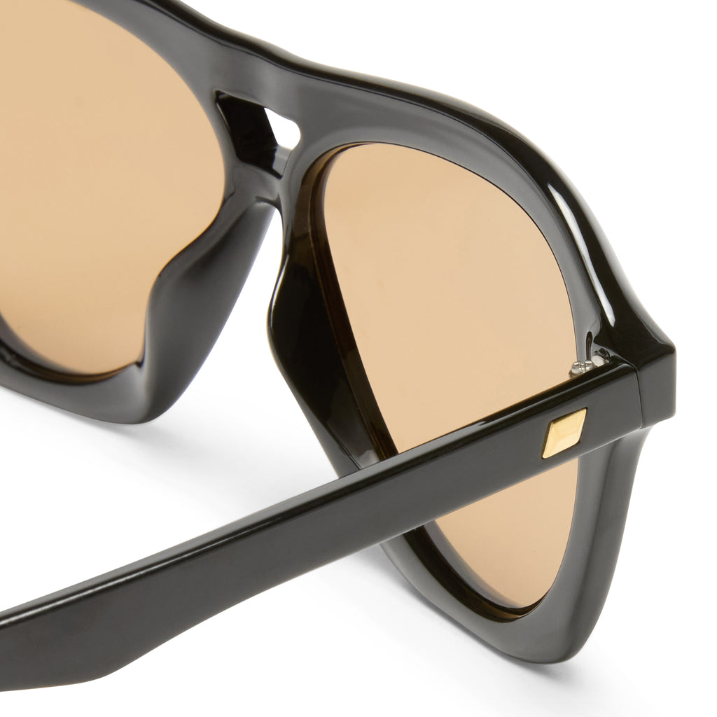 Le Specs DRIZZLE BLACK in LIGHT BROWN MONO
