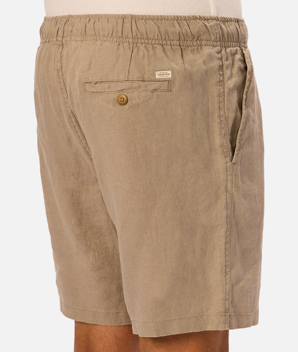 Industrie The Marina Linen Short - Moss in MOSS