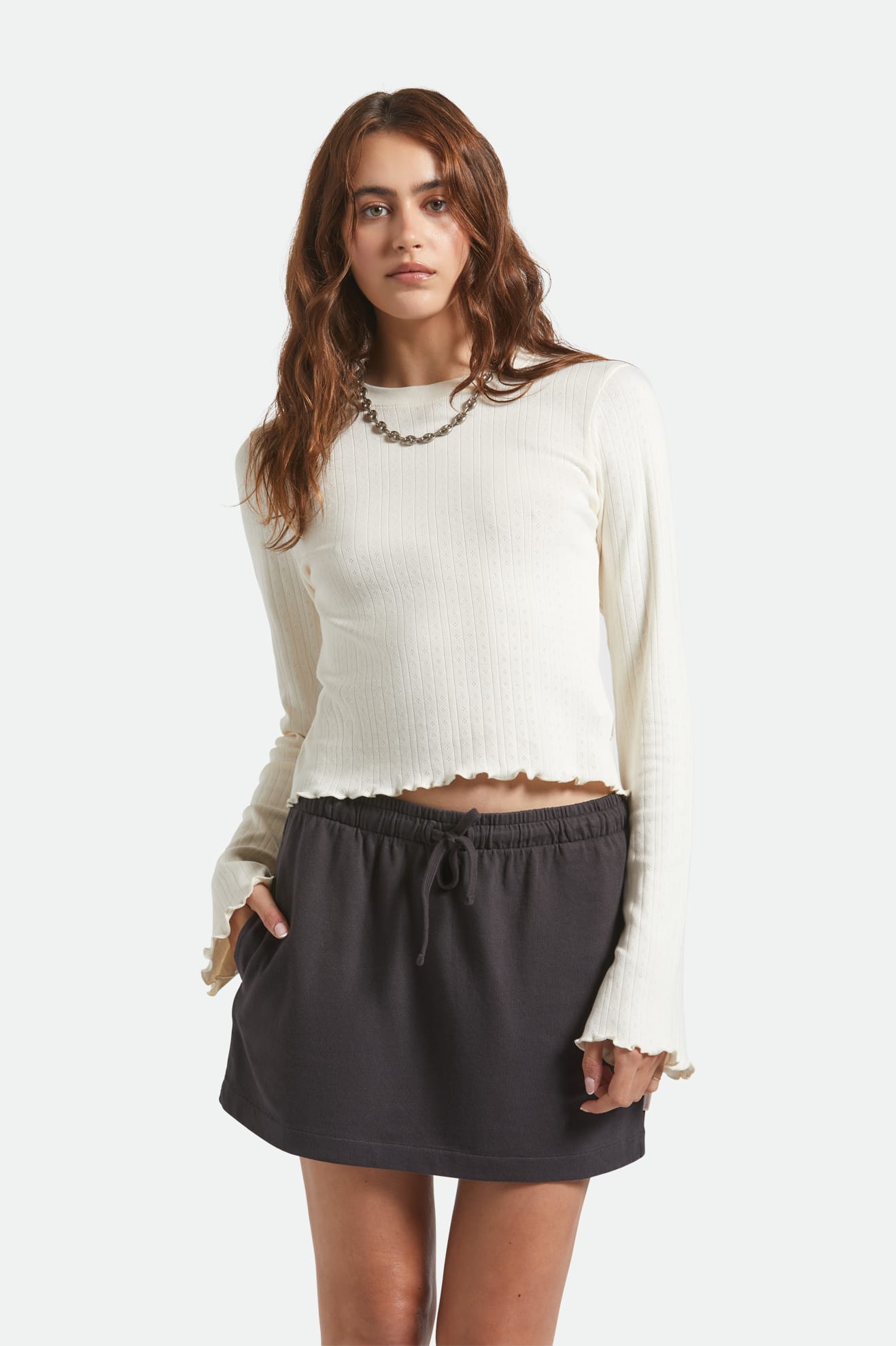 Brixton Carefree Organic Gd Lounge Ski in BLACK