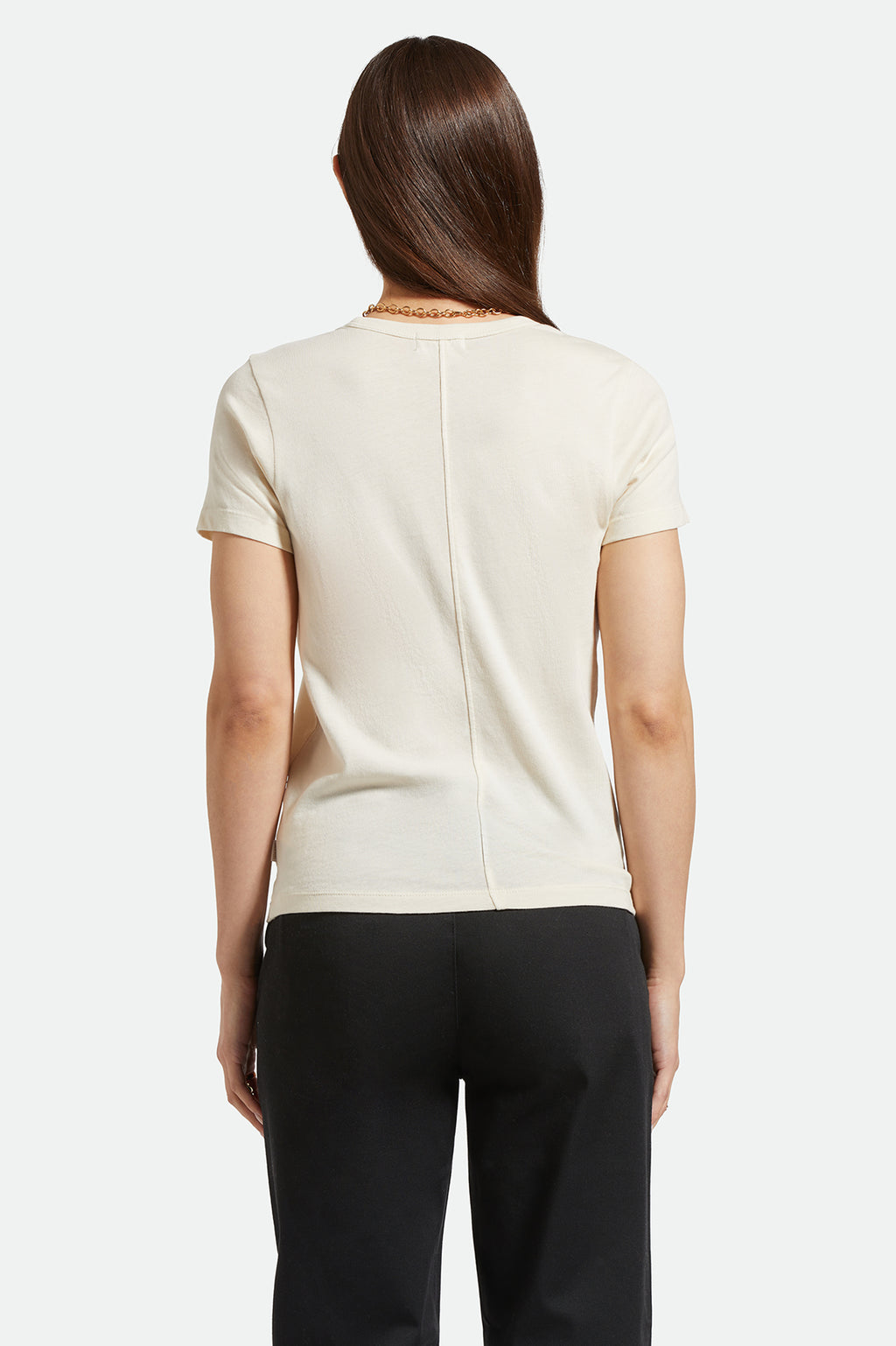 Brixton Carefree Organic Gd Perfect Te in WHITE SMOKE