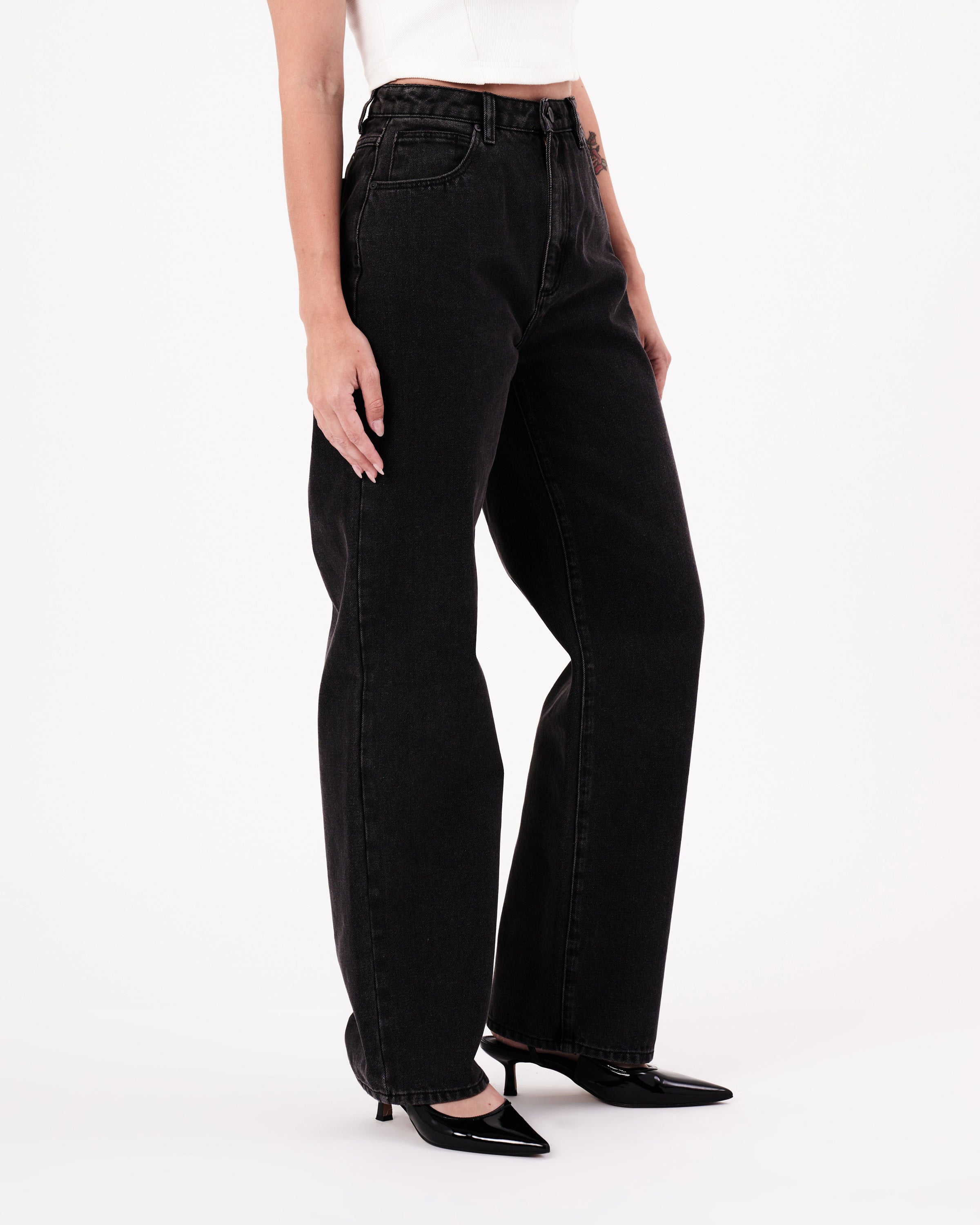 Abrand Jeans Carrie Jean Heidi in WASHED BLACK