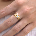 MiKi Jewellery Seastar Gold Ring in Single