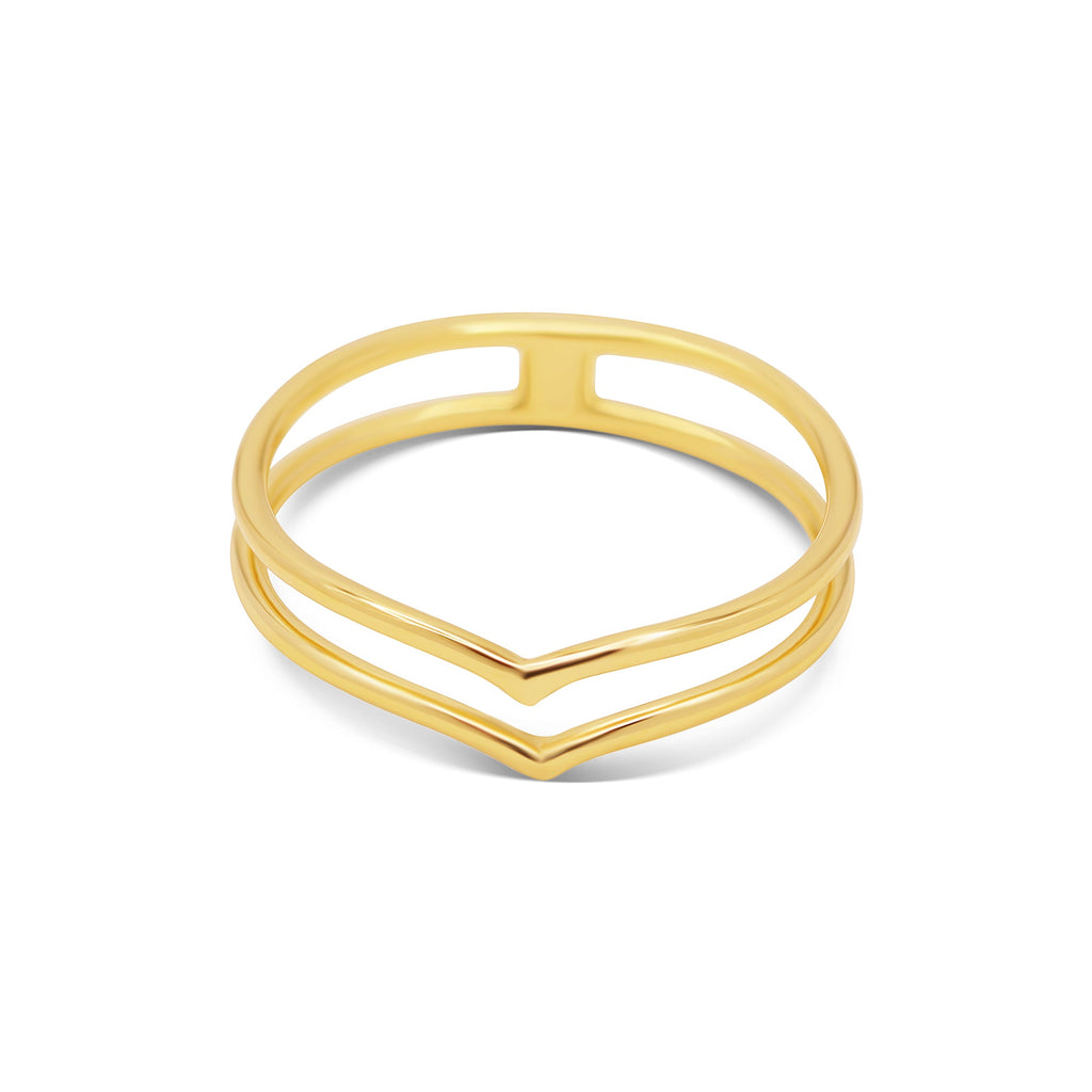 MiKi Jewellery Luna Ring Gold in Single