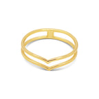 MiKi Jewellery Luna Ring Gold in Single