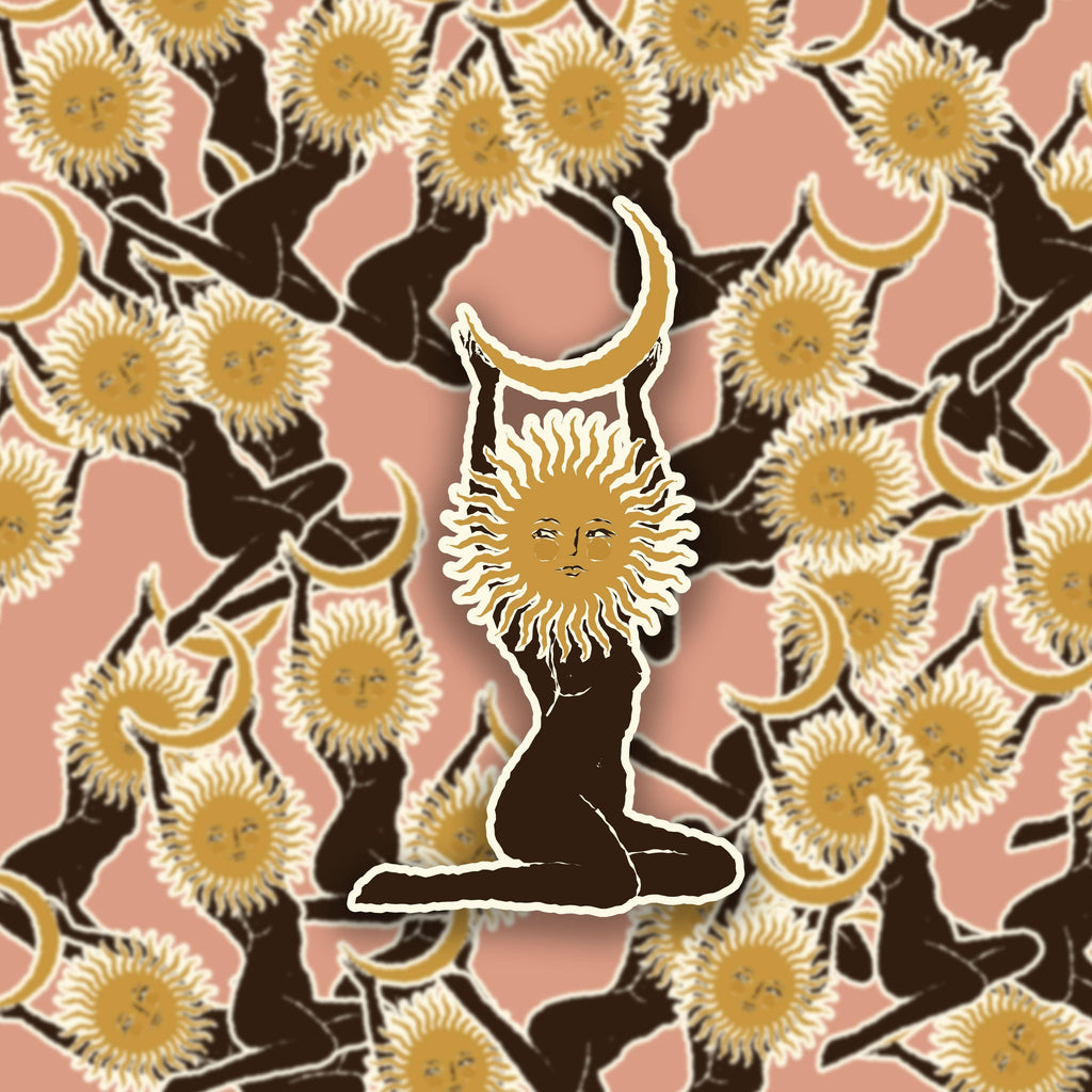 Harley and J Sun Moon Worship Sticker in Single