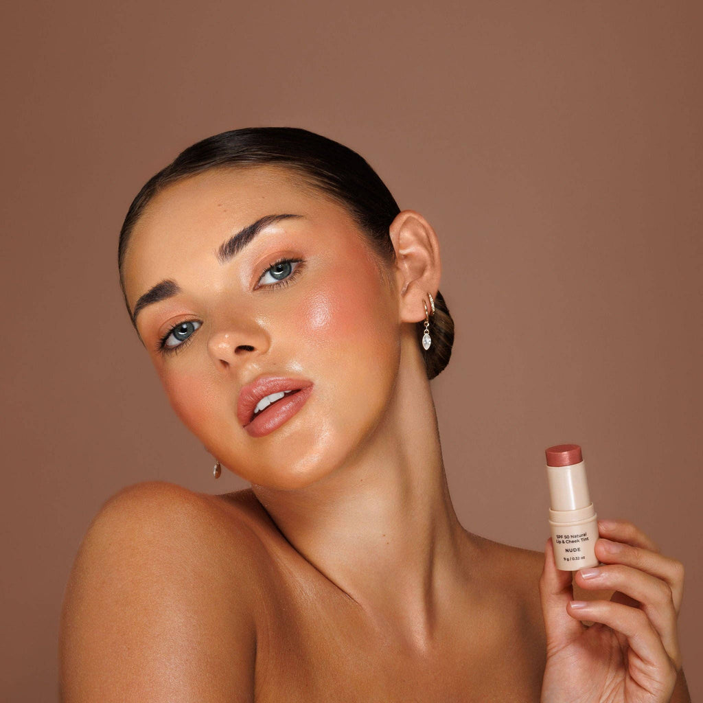 Avocado Zinc Spf 50 Natural Lip & Cheek Tint in Red Earth