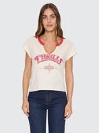 Thrills Co High Noon Slash Tee - Heritage White in Heritage White
