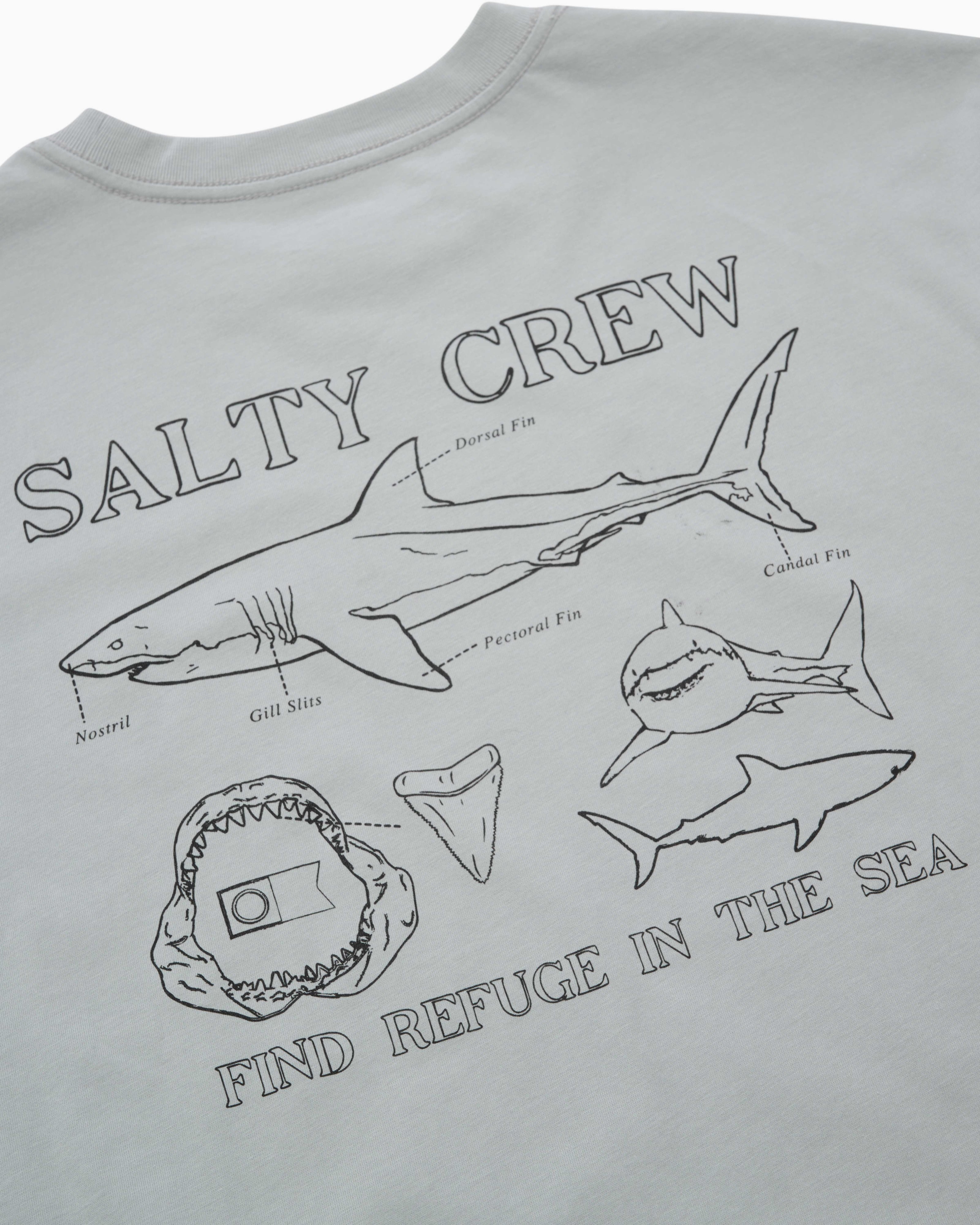 Salty Crew GREAT WHITE CLASSIC SS TEE in QUARRY