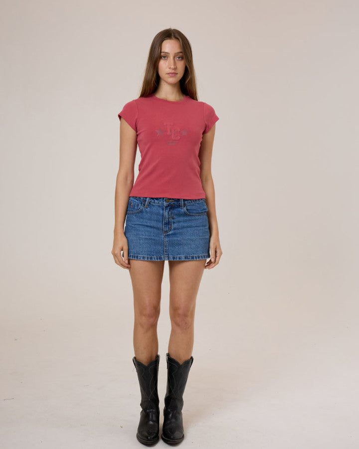 Thrills Champions League Club Tee - Redwood in Redwood