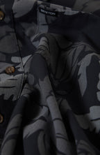 Brixton Charter Print S/S Wvn in BLACK/TROOPER/FUTURE GREY PALM
