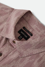 Brixton Charter Print S/S Wvn in DARK PINK/SILVER CRACKLE PAINT