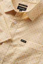 Brixton Charter Print S/S Wvn in WHITECAP MICRO