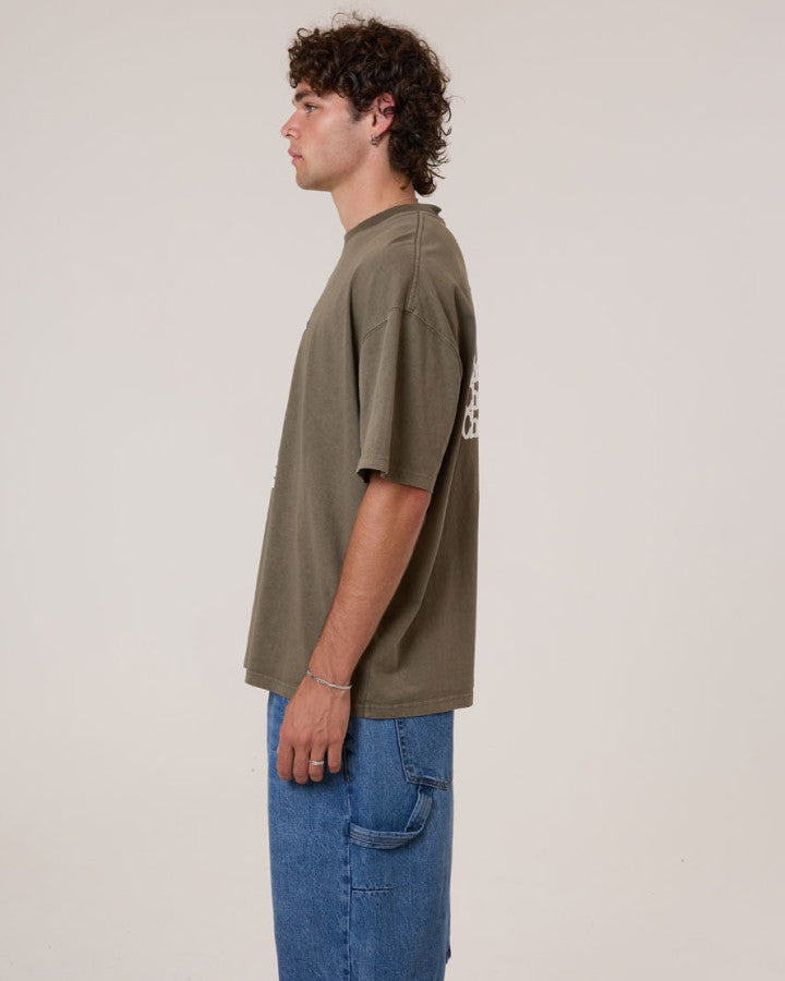 Thrills Cheap Thrills Box Fit Oversize Tee - Tarmac in Tarmac