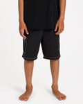Billabong Boys 8-16 Throw On Boardshorts in Black