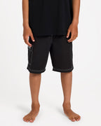 Billabong Boys 8-16 Throw On Boardshorts in Black