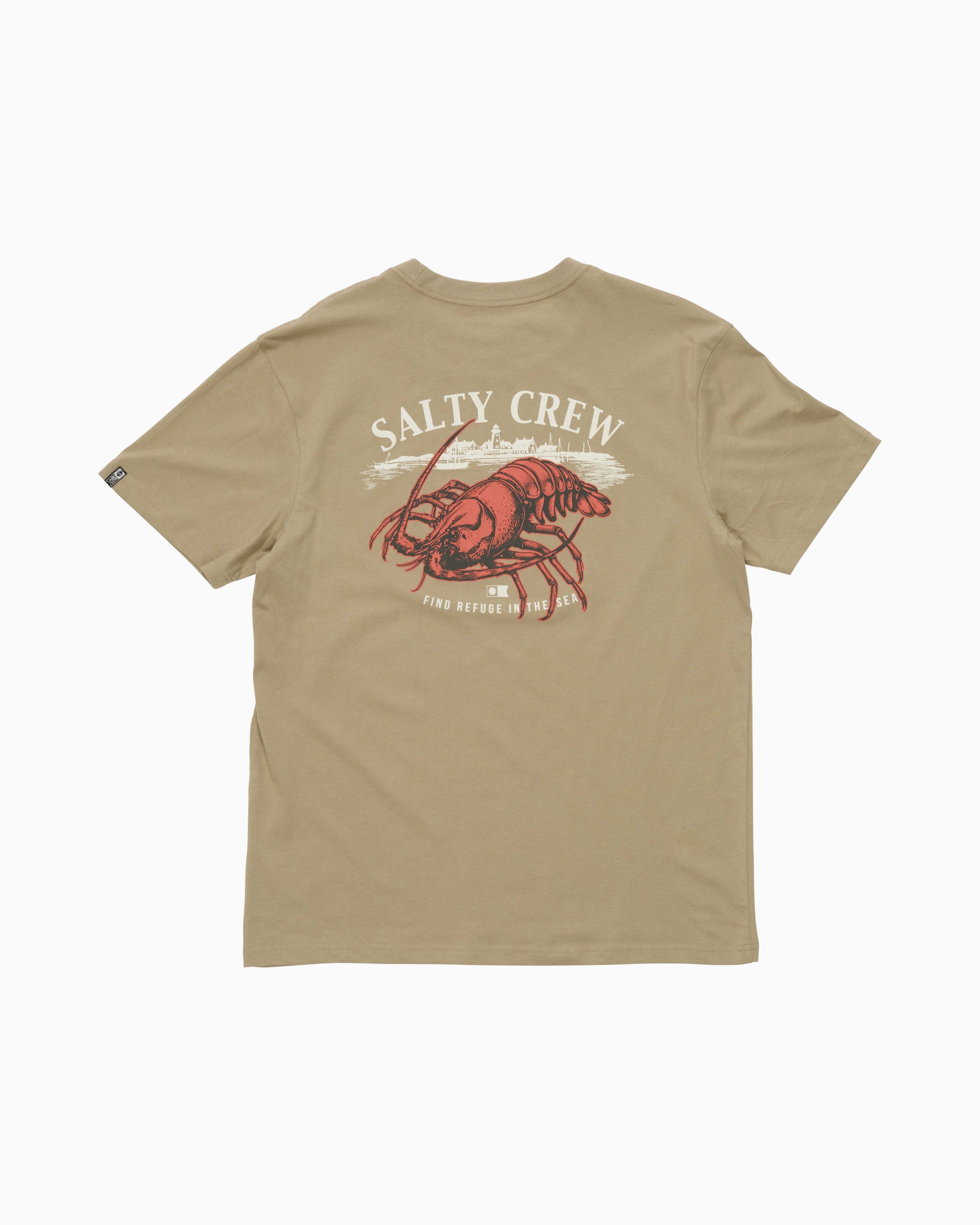 Salty Crew Shelled Premium SS Tee - Black in TWIG