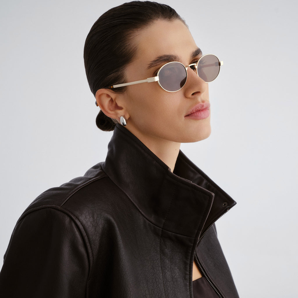 Le Specs POSEIDON DEUX GOLD in BROWN MONO POLARIZED