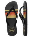Havaianas Top Basic Black/Black/Yellow in Black/Yellow