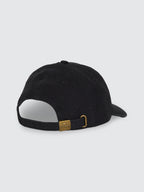 Thrills Co Minimal Thrills 6 Panel Cap - Washed Black in Washed Black