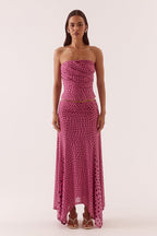 Sovere ZURI STRAPLESS TOP - MAUVE in MAUVE