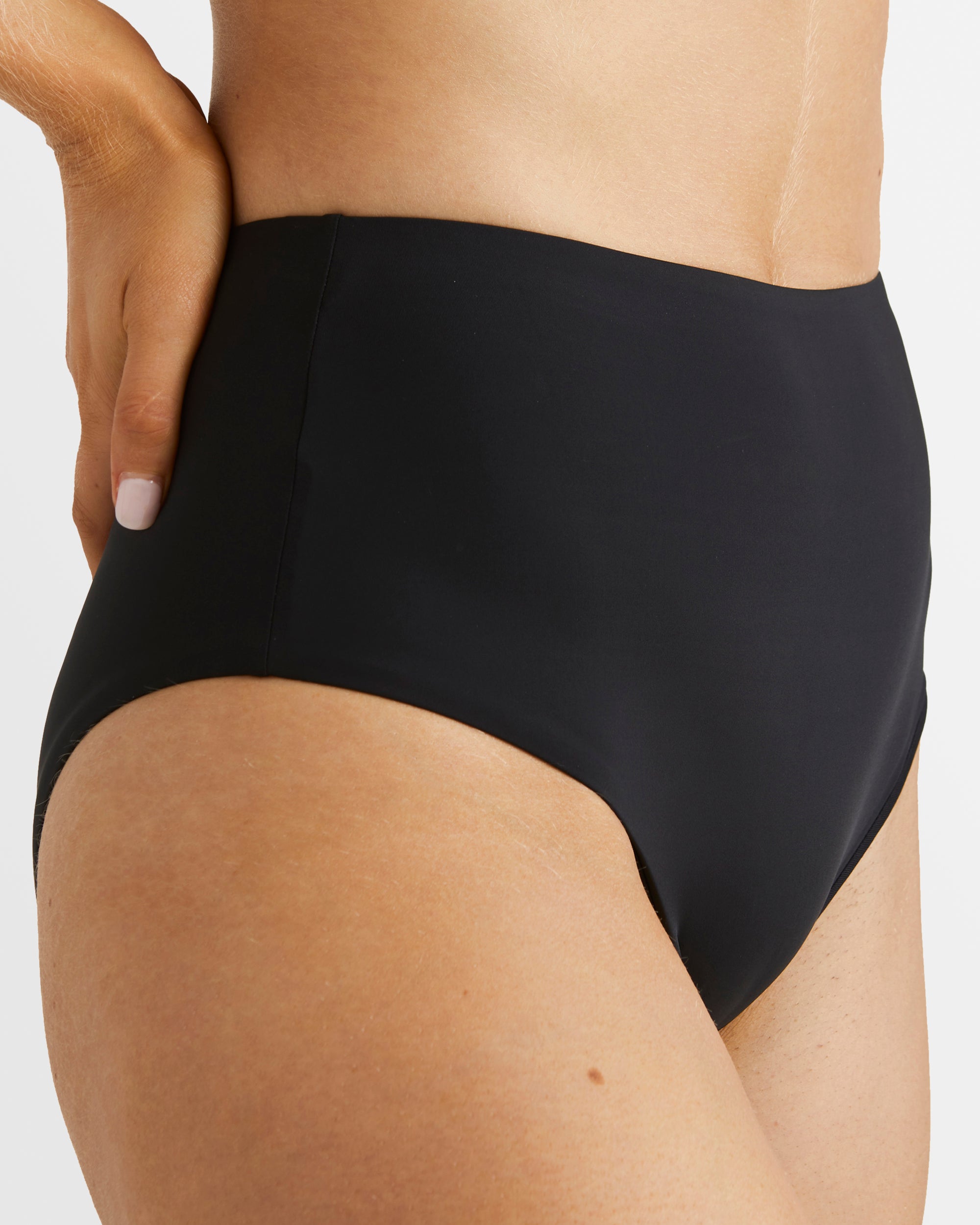 Billabong Womens Sol Searcher Hi Retro Bikini Bottom in Black Pebble